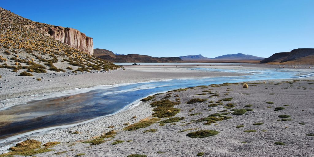 Laguna Celeste, Province du sud Lipez, Bolivie